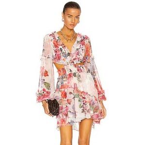 PatBo floral cut out dress
